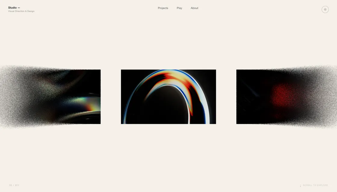 A Project Gallery That Bends Like Film